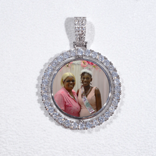 3D Spinning 2-Faced Custom Picture Pendant