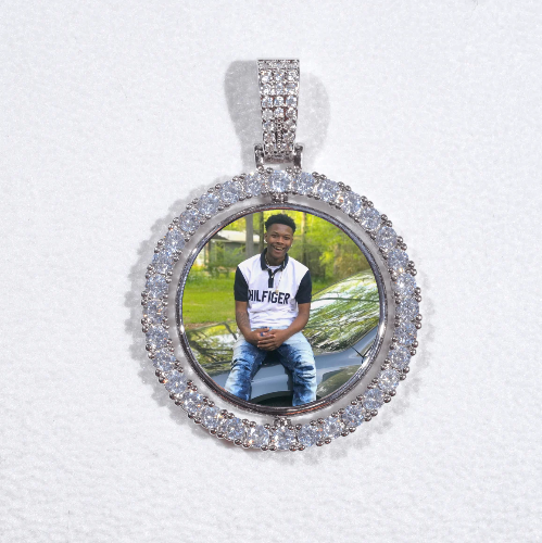 3D Spinning 2-Faced Custom Picture Pendant