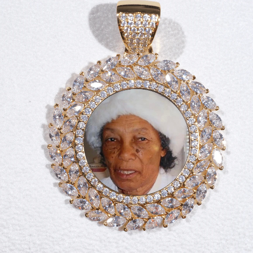 Large 3D Wheat Ear Custom Picture Pendant