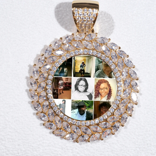 Large 3D Wheat Ear Custom Picture Pendant