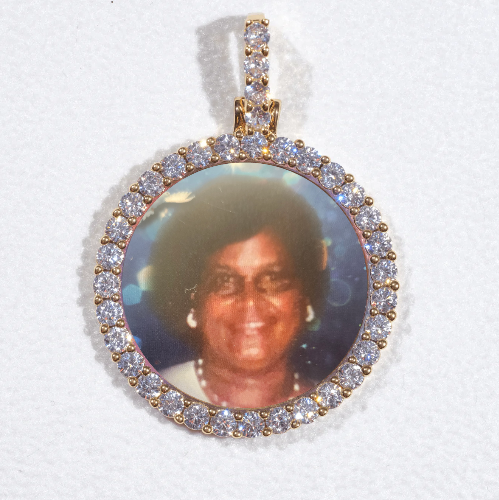 3D CIRCLE CUSTOM PICTURE PENDANT SMALL SIZE