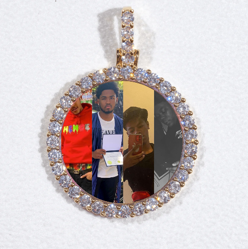 3D CIRCLE CUSTOM PICTURE PENDANT SMALL SIZE