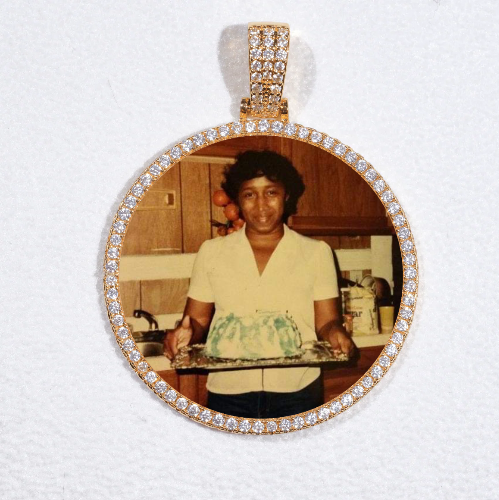 MEDIUM 3D CIRCLE CUSTOM PICTURE PENDANT