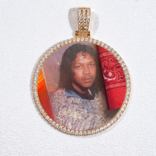 MEDIUM 3D CIRCLE CUSTOM PICTURE PENDANT