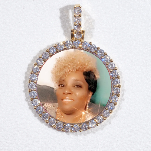 3D CIRCLE CUSTOM PICTURE PENDANT SMALL SIZE