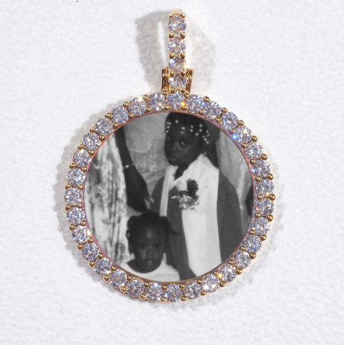 3D CIRCLE CUSTOM PICTURE PENDANT SMALL SIZE
