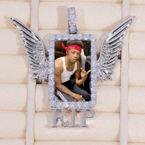 RIP WING 3D CUSTOM PICTURE PENDANT