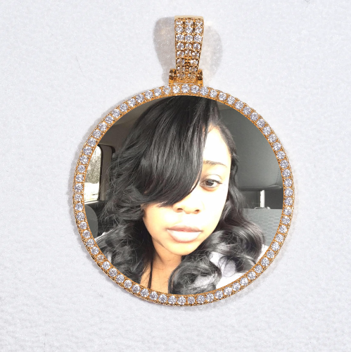 MEDIUM 3D CIRCLE CUSTOM PICTURE PENDANT