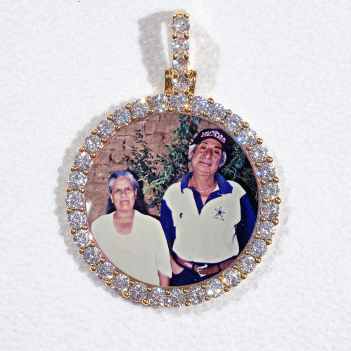 3D CIRCLE CUSTOM PICTURE PENDANT SMALL SIZE
