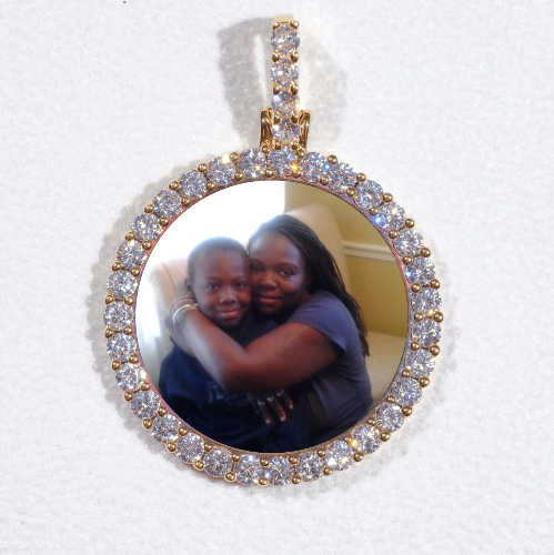 3D CIRCLE CUSTOM PICTURE PENDANT SMALL SIZE