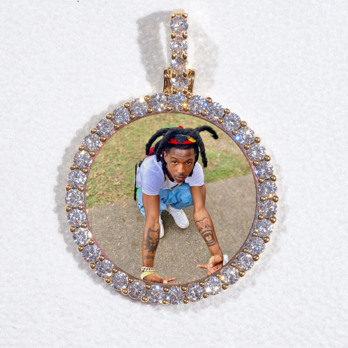3D CIRCLE CUSTOM PICTURE PENDANT SMALL SIZE