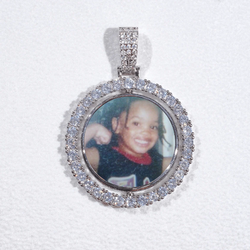 3D Spinning 2-Faced Custom Picture Pendant