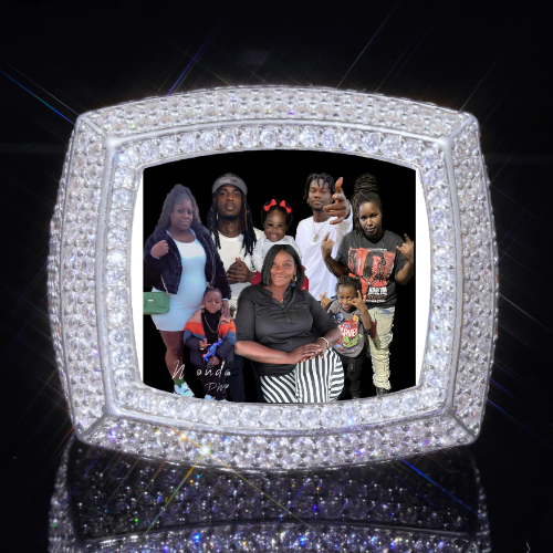 3D CUSTOM PICTURE ICED RING
