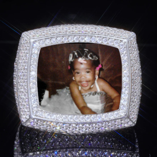 3D CUSTOM PICTURE ICED RING