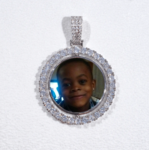 3D Spinning 2-Faced Custom Picture Pendant