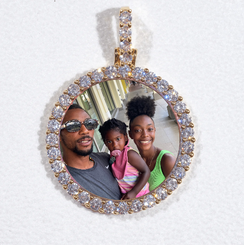 3D CIRCLE CUSTOM PICTURE PENDANT SMALL SIZE