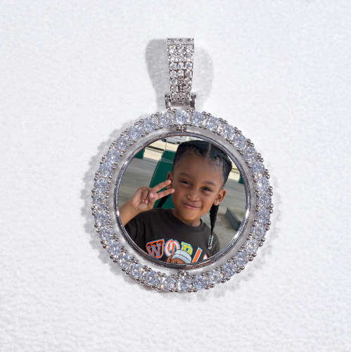 3D Spinning 2-Faced Custom Picture Pendant