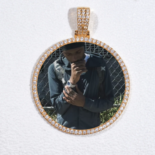 MEDIUM 3D CIRCLE CUSTOM PICTURE PENDANT