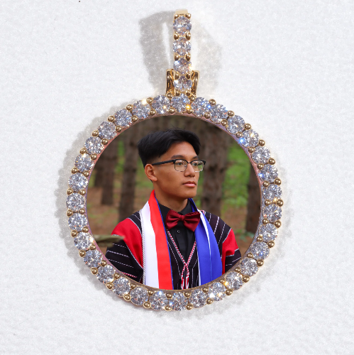 3D CIRCLE CUSTOM PICTURE PENDANT SMALL SIZE
