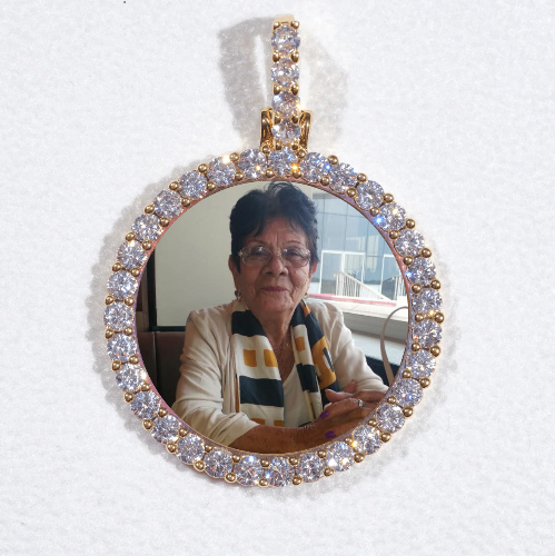 3D CIRCLE CUSTOM PICTURE PENDANT SMALL SIZE