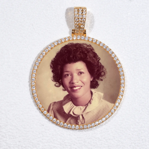 MEDIUM 3D CIRCLE CUSTOM PICTURE PENDANT