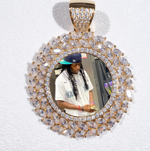 Large 3D Wheat Ear Custom Picture Pendant
