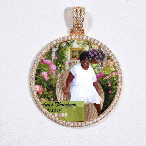 MEDIUM 3D CIRCLE CUSTOM PICTURE PENDANT