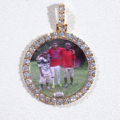 3D CIRCLE CUSTOM PICTURE PENDANT SMALL SIZE