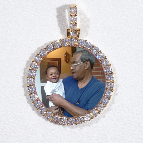 3D CIRCLE CUSTOM PICTURE PENDANT SMALL SIZE