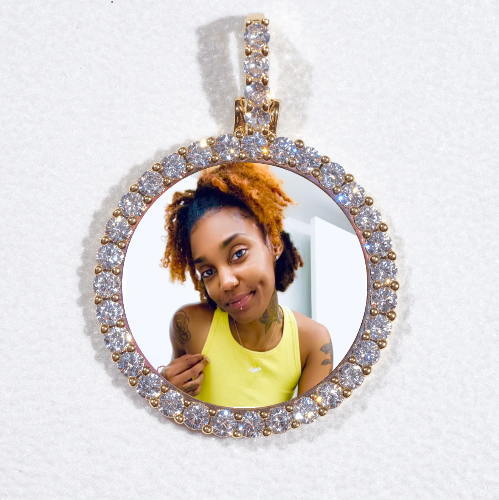 3D CIRCLE CUSTOM PICTURE PENDANT SMALL SIZE