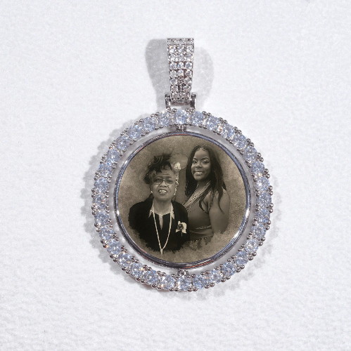 3D Spinning 2-Faced Custom Picture Pendant