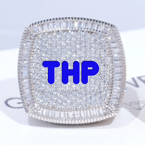 CUSTOM LETTER 3D ICED RING