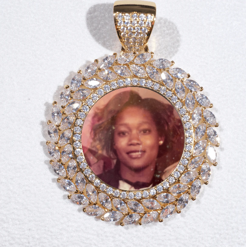Large 3D Wheat Ear Custom Picture Pendant
