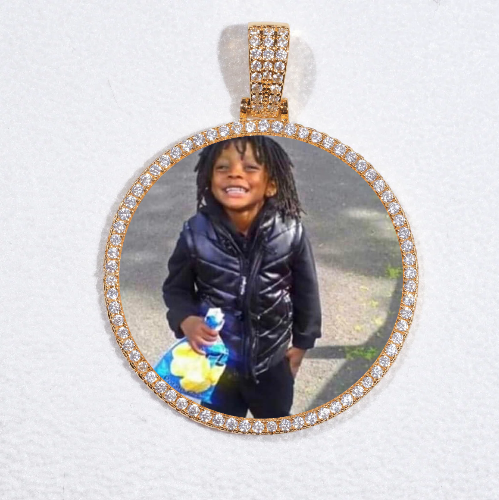 MEDIUM 3D CIRCLE CUSTOM PICTURE PENDANT