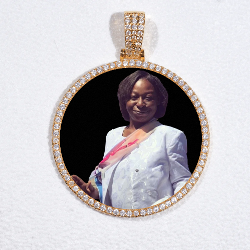 MEDIUM 3D CIRCLE CUSTOM PICTURE PENDANT