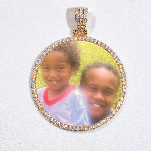 MEDIUM 3D CIRCLE CUSTOM PICTURE PENDANT