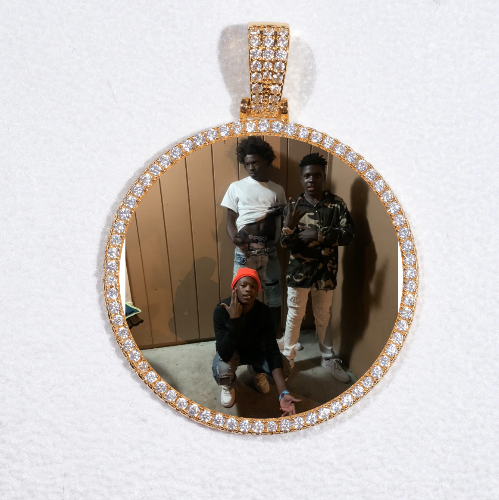 MEDIUM 3D CIRCLE CUSTOM PICTURE PENDANT