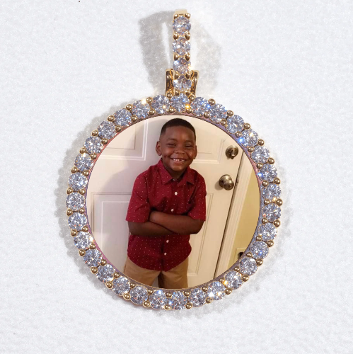 3D CIRCLE CUSTOM PICTURE PENDANT SMALL SIZE