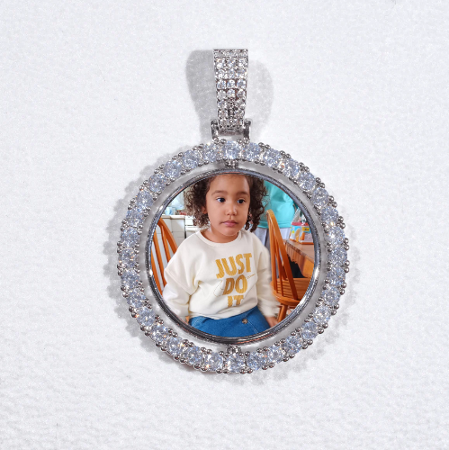 3D Spinning 2-Faced Custom Picture Pendant
