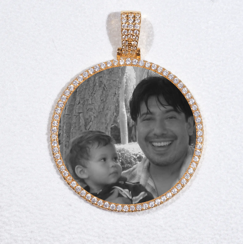 MEDIUM 3D CIRCLE CUSTOM PICTURE PENDANT