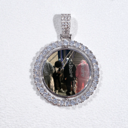 3D Spinning 2-Faced Custom Picture Pendant