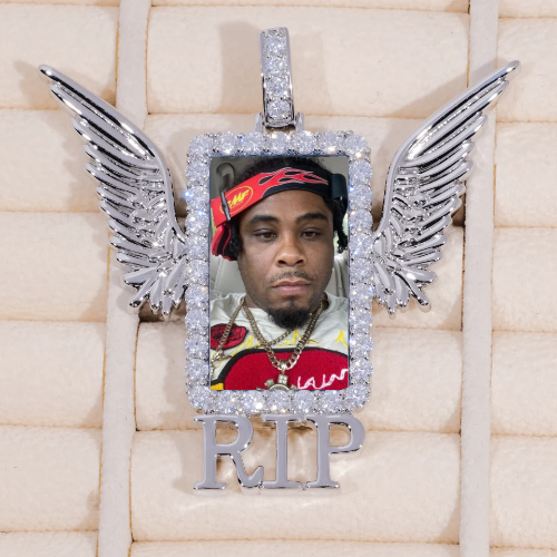 RIP WING 3D CUSTOM PICTURE PENDANT