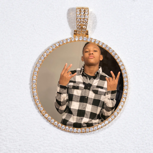 MEDIUM 3D CIRCLE CUSTOM PICTURE PENDANT