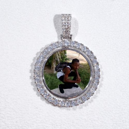3D Spinning 2-Faced Custom Picture Pendant