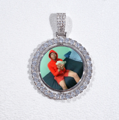 3D Spinning 2-Faced Custom Picture Pendant