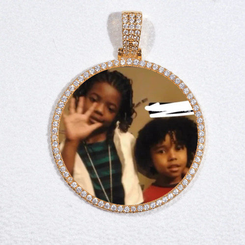 MEDIUM 3D CIRCLE CUSTOM PICTURE PENDANT
