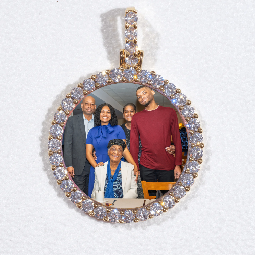 3D CIRCLE CUSTOM PICTURE PENDANT SMALL SIZE