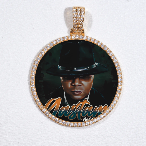 MEDIUM 3D CIRCLE CUSTOM PICTURE PENDANT