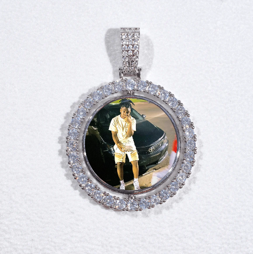 3D Spinning 2-Faced Custom Picture Pendant