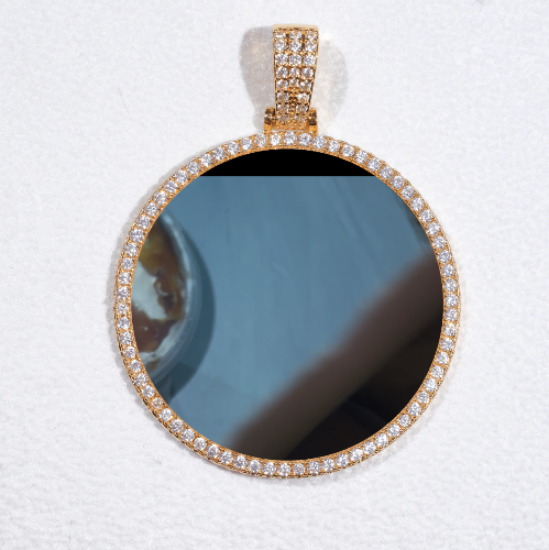 MEDIUM 3D CIRCLE CUSTOM PICTURE PENDANT